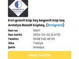 İzmir granit küp taş begonit küp taş andezit taş karo taşı istinat taş ustası ekibi 